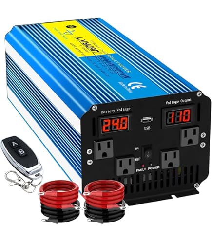 Amazon.co.jp: LVYUAN（リョクエン） 正弦波インバーター 24V