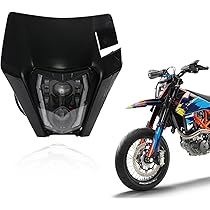 パーツ KTM Amazon | バイク ヘッドライト 66W K.T.M. led オフロードヘッド