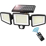 ASEKI(アセキ) ソーラーライト 屋外 防水 センサーライト【210LED 3面発光 光束最大2500ルーメン】3つ知能モード 2200mAh大容量電池 超高輝度 360°角度調整可能 防犯 自動点灯/消灯 ガーデン/壁掛け/庭先/表玄関/駐車場