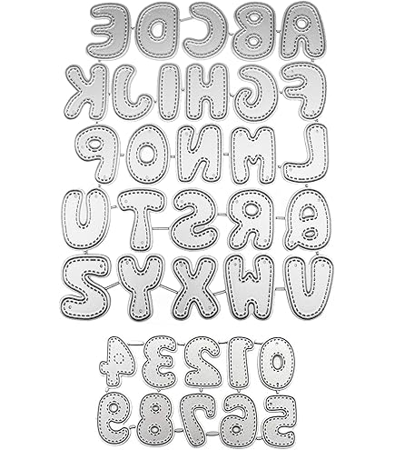Amazon.co.jp: Estivaux 大文字アルファベット文字 型抜き カード作成