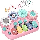 KaeKid 多機能 ピアノおもちゃ ハリネズミ キッズ キーボード おもちゃ 赤ちゃん 楽器 音と光 5種類動物音 13曲 子供おもちゃ 知育玩具 早期開発 指先訓練 聴覚発達 色認知 動物認知 1歳2歳 おもちゃ 男の子 女の子 1歳児 おもちゃ