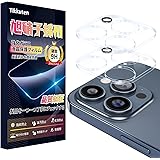 iphone 15 Pro カメラカバー iphone 15 Pro Max レンズフィルム【極薄 日本旭硝子製 硬度9H 全面保護 】露出オーバー防止 高透過率 貼り付け簡単 指紋/気泡/飛散/キズ防止 防塵 iphone 15 Pro/15Pro