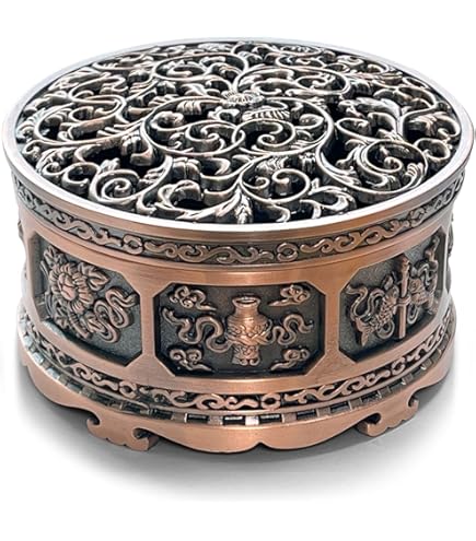 仏教・密教法器　洒水器　塗香器　新品未使用品 Amazon｜密教法具 洒水器、塗香器 二器セット (一面器) 真鍮製