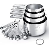 TILUCK Stainless Steel Measuring Cups & Spoons Set | Kitchen Gadgets for Cooking & Baking (10)