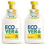 ECOVER(エコベール) エコベール 柔軟剤 本体 ガーデニア&バニラの香り 750ml×2個 ecover ファブリックソフナー 洗濯 赤ちゃん 日用品 ベビー まとめ買い