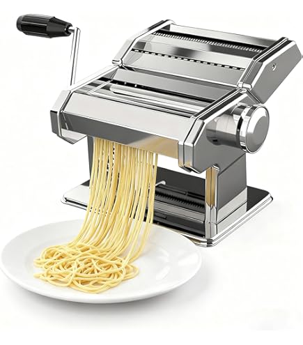 Amazon | パスタマシン 製麺機 分離式 お手入れ簡単 ヌードルメーカー