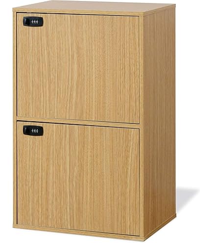 Amazon｜seathetars 鍵付き ボックス 2段 収納 おしゃれ キャビネット