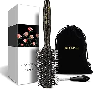サクラチェッカー Rikmss ロールブラシ 豚毛 ヘアブラシ ロール ブロー カール 頭皮マッサーのやらせ評価 口コミをチェック