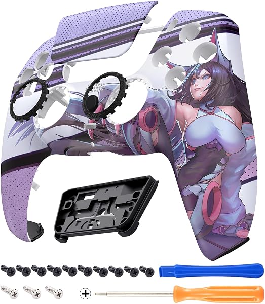 eXtremeRate Replacement Housing Shell Touchpad Cover for LUNA PS5 Controller (BDM-010 & BDM-020 & BDM-030 & BDM-040) Compatible with Front Shell and Touchpad Patterns PS5 Controller - 1