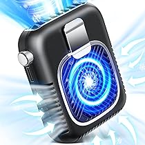 Amazon | 腰掛け扇風機 【8000mAh大容量・1台4役】 ベルトファン