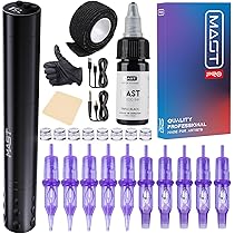 Mast Wireless　tattoo machine set　刺青 Amazon | マストタトゥーガンキット、ワイヤレス完全タトゥー