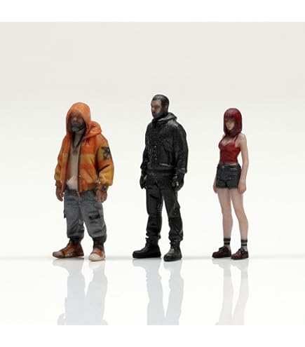 Amazon.co.jp: figreal 1/64 ストリートギャングセット003 3体 彩色