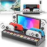 Switch TV ドック HDMI変換/TVモード/テーブルモード/4K&1080P解像度 Joy-Con充電器 4台同時充電 USBポート3.0搭載 10ゲームカード収納 Kytok Switch充電スタンド スイッチテレビ出力 Switch/S