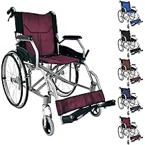 ♿️自走式 軽量スリム 車椅子 (身体を優く包む立体構造)新品低反発クッション Amazon | Fkstyle【超軽量11.5kg・背折れ機能】車椅子 自走介助