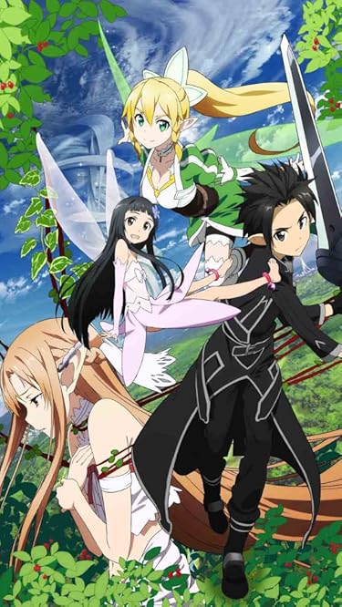 2024秋アニメ - リーファ,ユイ,アスナ,キリト(ALO)