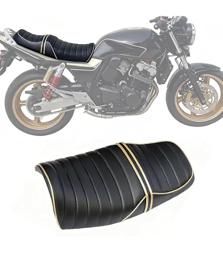 CB400SF NC39/NC42 三段シート55cm 黒金エナメルカスタム美品 Amazon | NC39 NC42 黒金エナ 三段シート 補強入り55cm