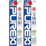 【まとめ買い 2本セット】 ‎タカラ 宝焼酎 【糖質ゼロ/プリン体ゼロ】【すっきり クセのない味わい】宝焼酎 ピュアパック 25度 紙パック [ 焼酎 25度 1800ml×2本 ]
