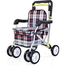 Amazon | Care-Parents シルバーカー 手押し車 杖ホルダー 軽量