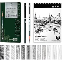 Amazon | Roseelf 13本デッサン 鉛筆セット、えんぴつ画材セット