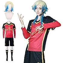 ブルーロック カイザー ウィッグ コスプレ 衣装 靴 フルセット HOLOUN 在庫品】HOLOUN ブルロク Blue＆Lock エゴ展 赤いスーツ