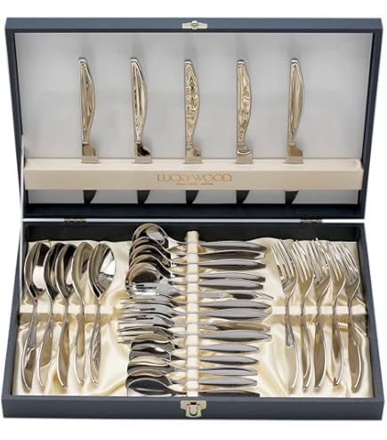 Amazon｜ラッキーウッド〈エメラルド・金彩〉30pc.ディナーセット(5客