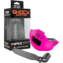 Shock Doctor Max Airflow Lip Guard Print Black/White Hounds OSFA...