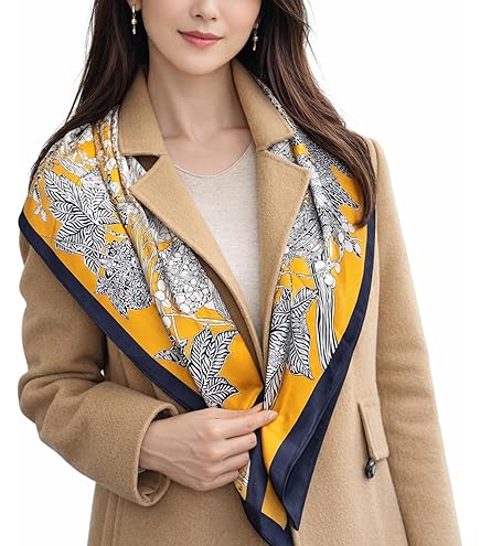 Amazon.co.jp: カシミヤシルク 大判スカーフ 上質 : ファッション