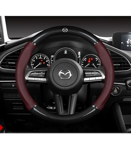 Amazon | PASC マツダ MAZDA ステアリングカバー ハンドルカバー 本革