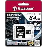 旧モデル Transcend microSDXCカード 64GB Class10 UHS-I対応 TS64GUSDU1 5年保証