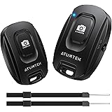 【スマホで簡単操作 · 2023冬発売】 ATUMTEK スマートフォン用Bluetoothリモコンシャッター ワイヤレス 自撮りリモコン - スマホのカメラ撮影を便利に Bluetooth 5.2技術 コンパクト ストラップ付き 日本語取扱説明書付