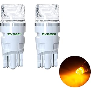 ZXREEK T10 LED アンバー 2個 バルブ アンバー ポジション ルームランプ ナンバー ウエッジ 3連 1…