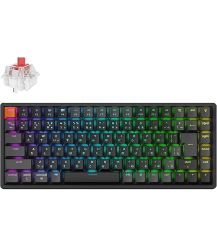 Amazon | Keychron V1 有線カスタムメカニカルキーボード 75