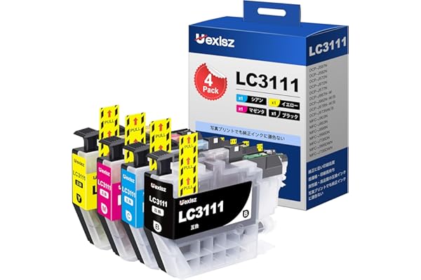 LC3111 LC3111-4PK ブラザー 用 インク LC3111 4色 大容量 brother 用 インクカートリッジ dcp-j987n dcp-j982n dcp-j577n dcp-j572n dcp-j582n dcp-j973n dcp-j978n インク 互換インク 【新・旧パッケージ任意発送】