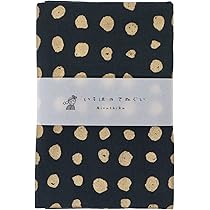 Amazon.co.jp: いろは 金豆絞り 手ぬぐい 綿100% 日本製 墨黒 ほつれ