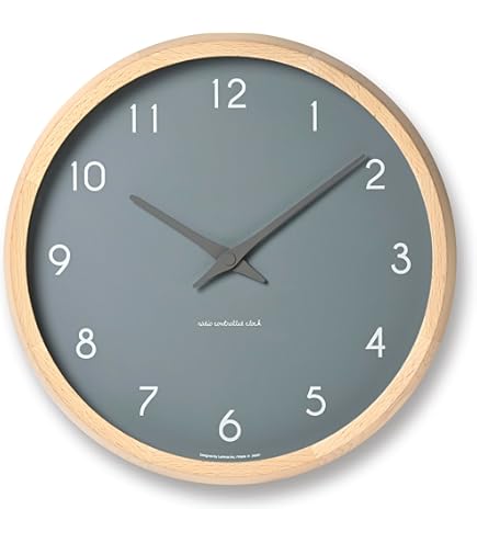 Amazon.co.jp: レムノス 掛け時計 アナログ トムソンペーパー 青 天然