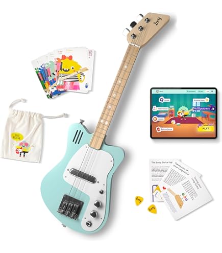 アンプ内蔵子ども用ギター Amazon | ルーグ・ミニ＜アンプ内蔵型エレクトリック＞（イエロー