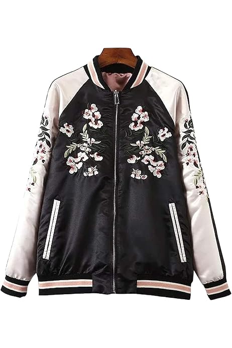 black jacket embroidered