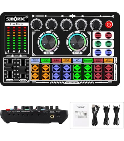 Amazon | ポッドキャスト機器バンドル 2、DJミキサー付きオーディオ