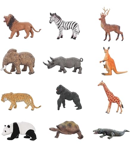 Amazon.co.jp: フィギュア アニマル フィギュア 12体セット