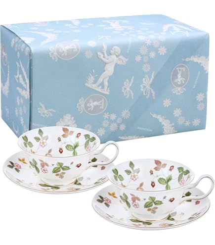 Amazon | Wedgwood Oberon ティーカップ&ソーサー 6オンス マルチ