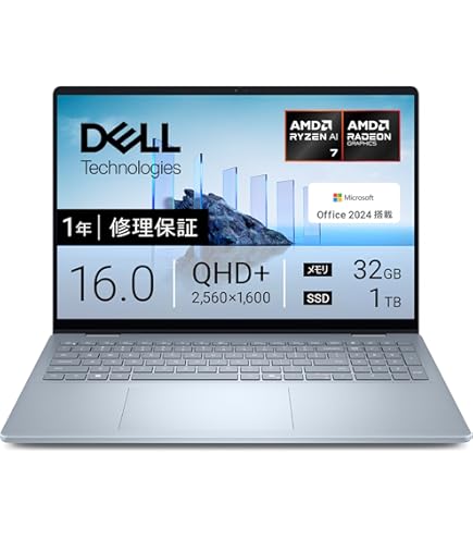 Amazon.co.jp: Dell ノートパソコン Inspiron 16 5645 16インチ Ryzen