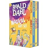 Roald Dahl Magical Gift Set (4 Books): Charlie and the Chocolate Factory, James and the Giant Peach, Fantastic Mr. Fox, Charl