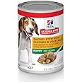 Hill's Science Diet Puppy Wet Dog Food, Savory Stew with Chicken and Vegetables, 363g, 12 Pack, Canned Dog Food