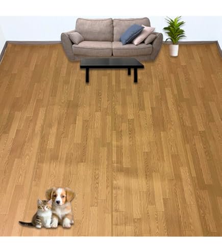 Amazon | ウッドカーペット 6畳 竹ラグ ベルシア ダークブラウン 約250