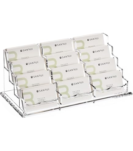 thumbnail image 2 of SANRUI Vertical Business Card Holder, Acrylic Business 2 of 11