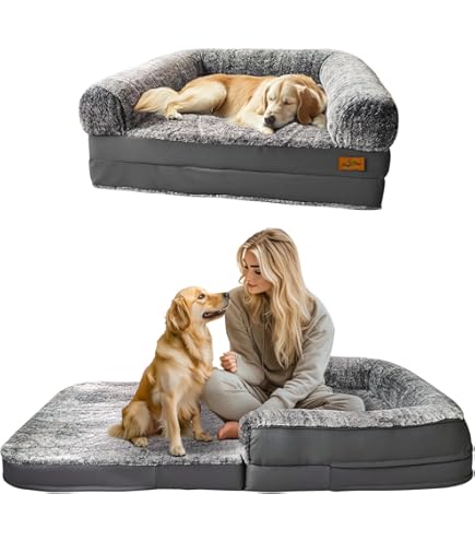 Amazon | 整形外科用ソファドッグベッド - 超快適 犬用ベッド 中型犬用