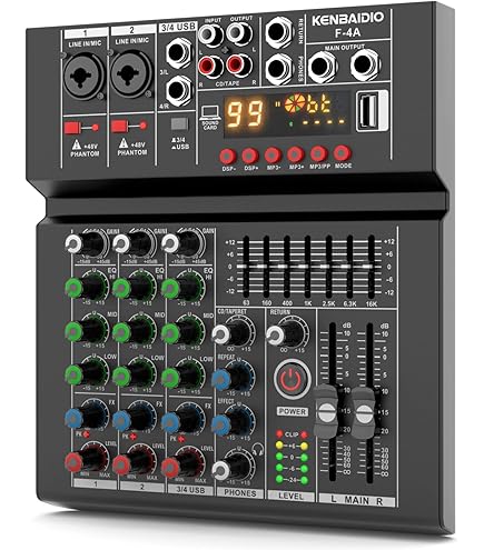 Amazon | Gemini PMX-20 4 Channel Digital DJ Performance Mixer