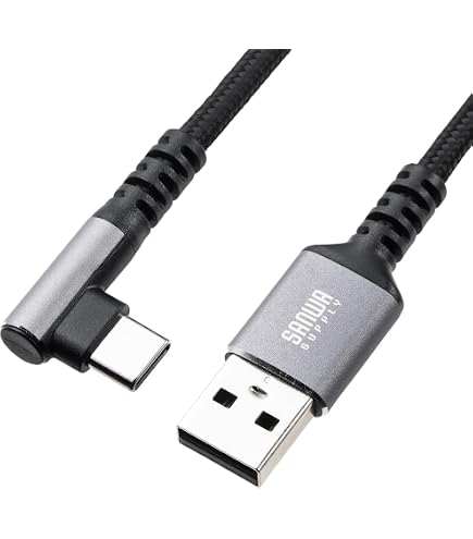 Amazon.co.jp: サンワサプライ USB 2.0 Type-Cケーブル（C-C・片側L型