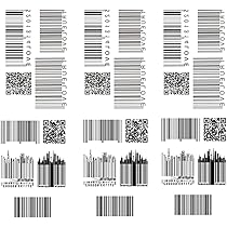 Amazon.co.jp: Yesallwas タトゥーシール バーコード 6枚セット QR