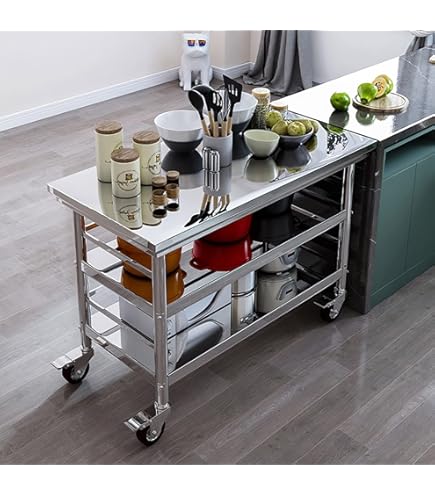 調理台及作業台　テーブル Amazon.co.jp: 作業台 調理台 業務用 キッチン台 作業用